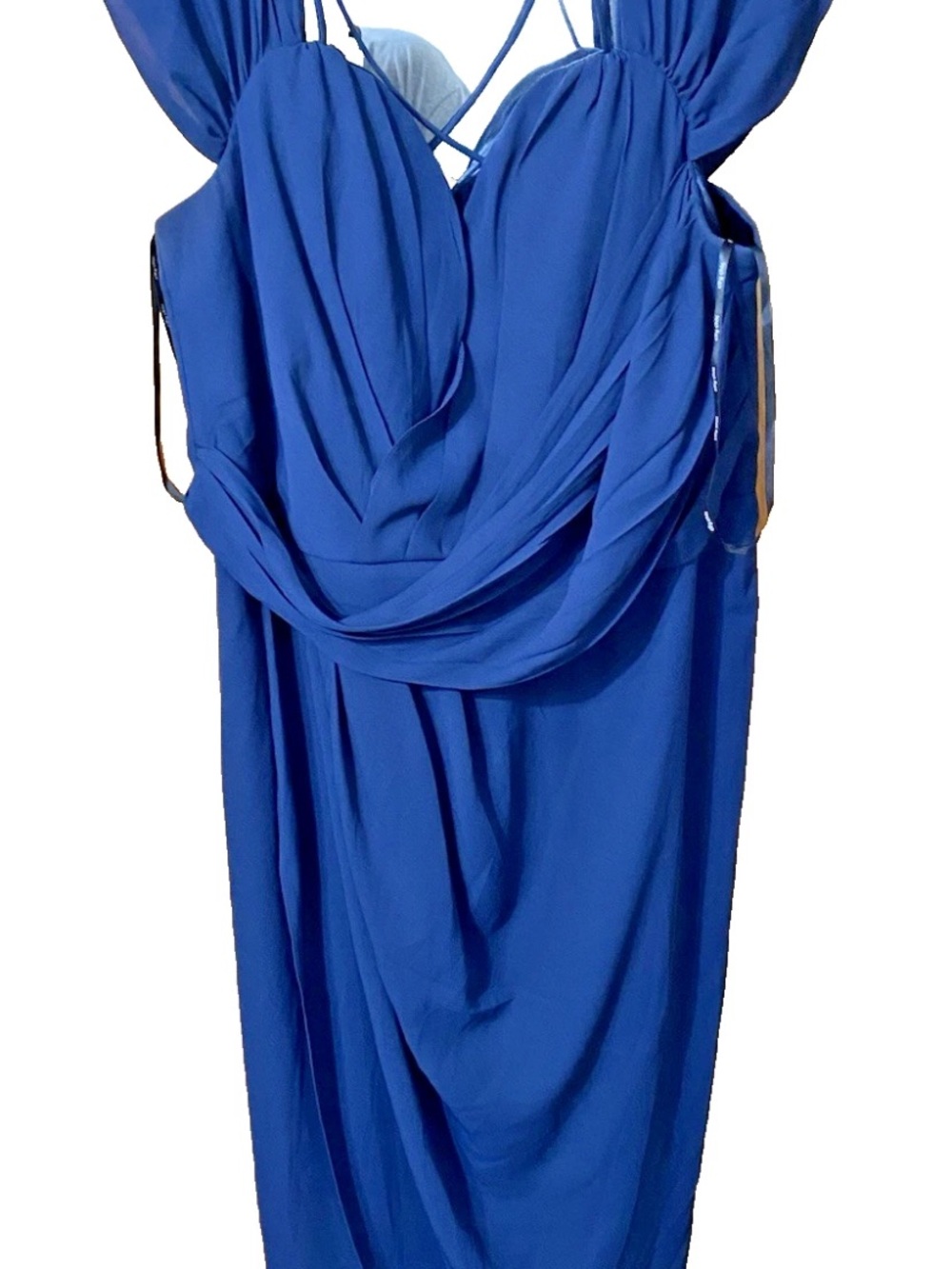City Chic Navy Off Shoulder Dress